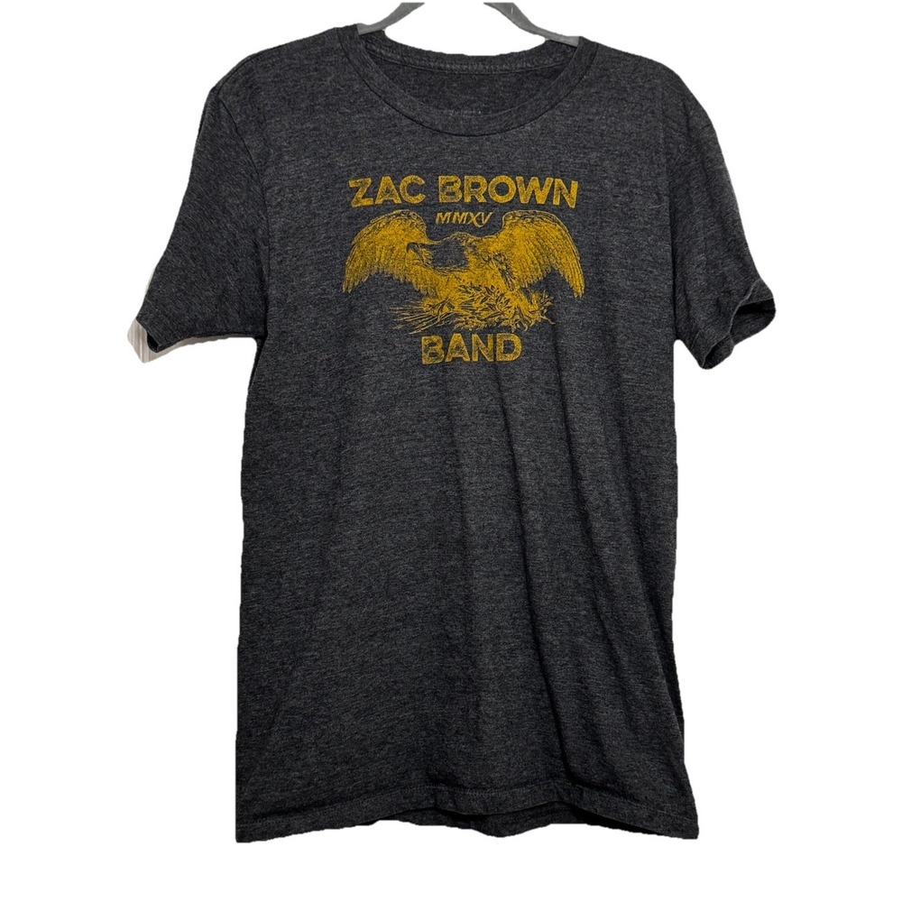 Zac Brown Band Jekyll + Hyde Tour 2015 Shirt Men's Medium Gray Concert Tee